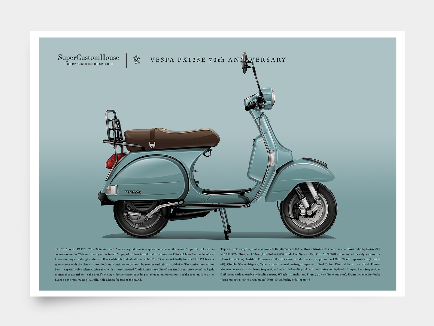 Vespa PX125e 70th Anniversary
