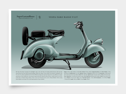 Vespa 125 V32T "Faro Basso"